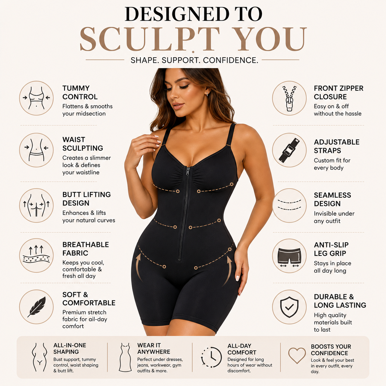 The Confidence Dress™ Smooth. Sculpt. Shine.